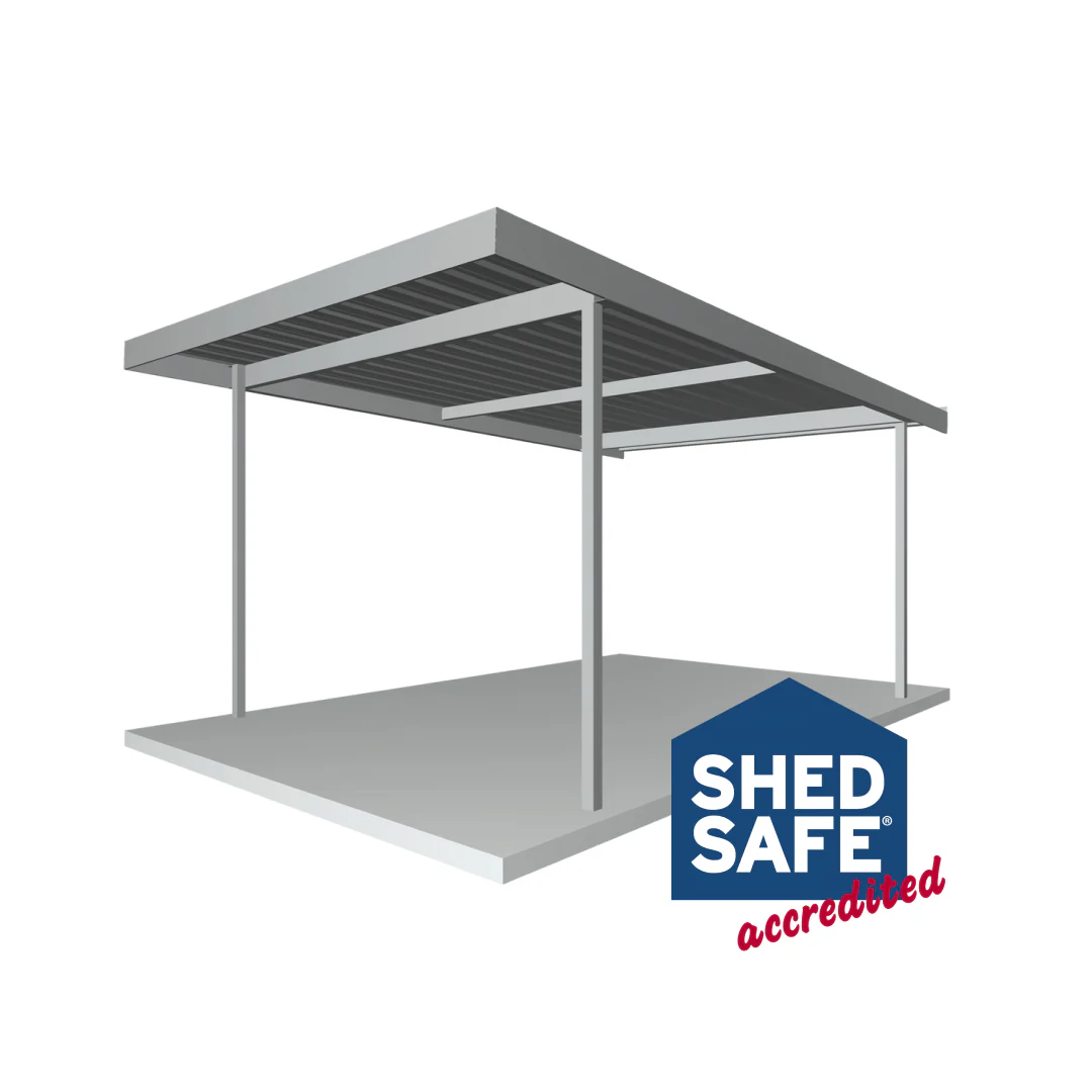 5.5m x 3.1m Carport - Zinc - Image 11